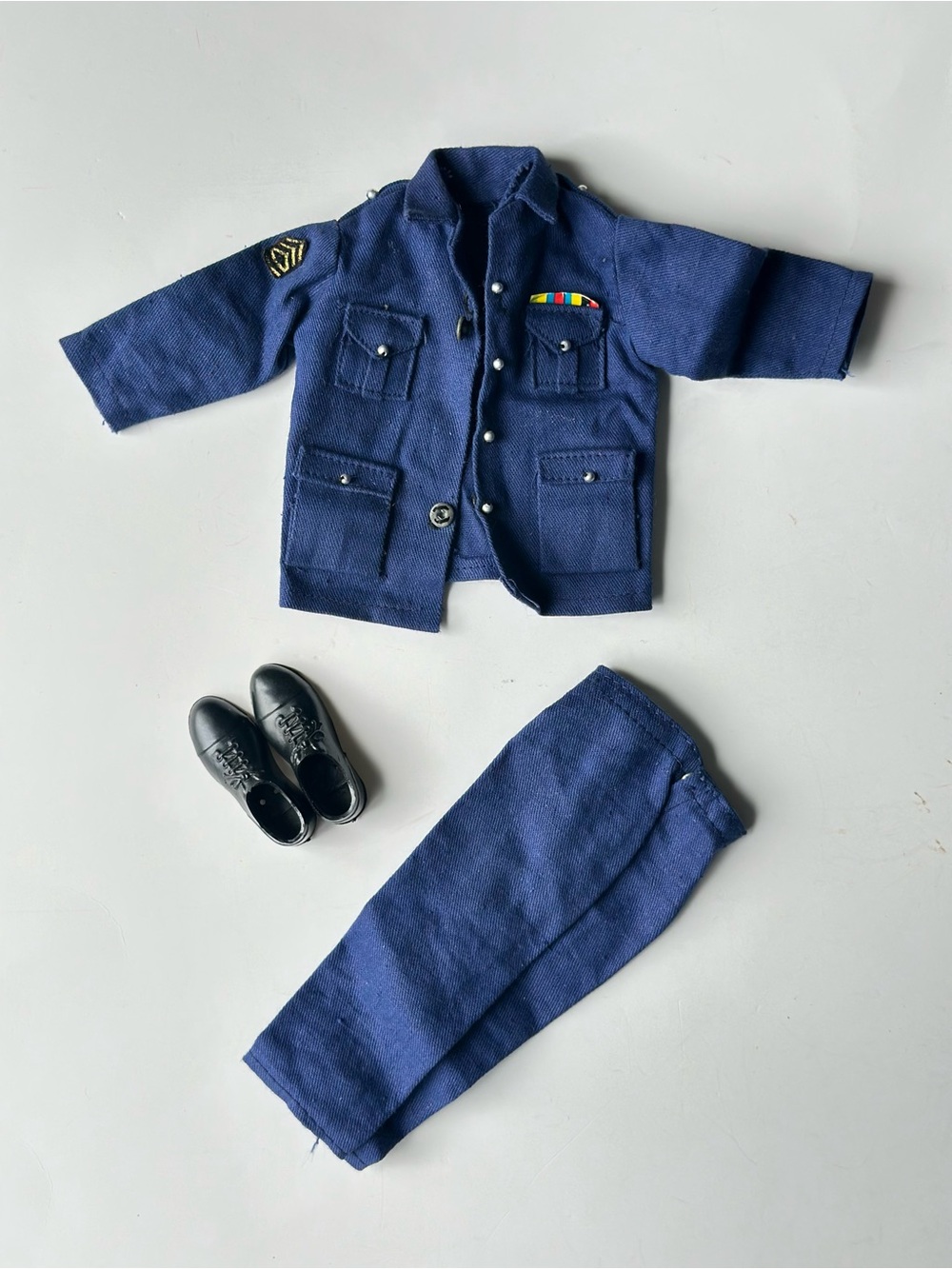 VTG Vint Dandee Dress Uniform Set w/ Ribbons Hong Kong For 12” GI Joe Action Man